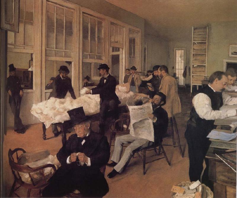 Edgar Degas Cotton trade Sweden oil painting art